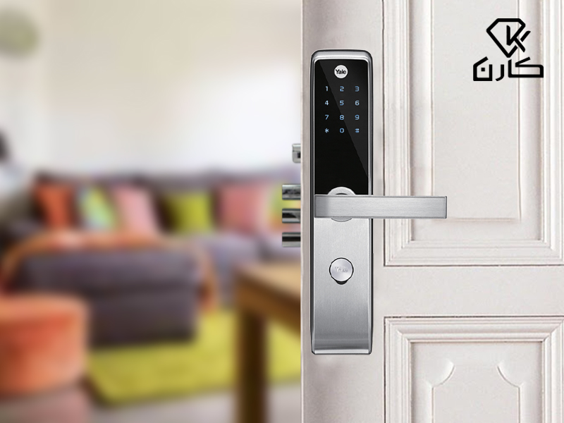 قفل دیجیتال درب چوبی
