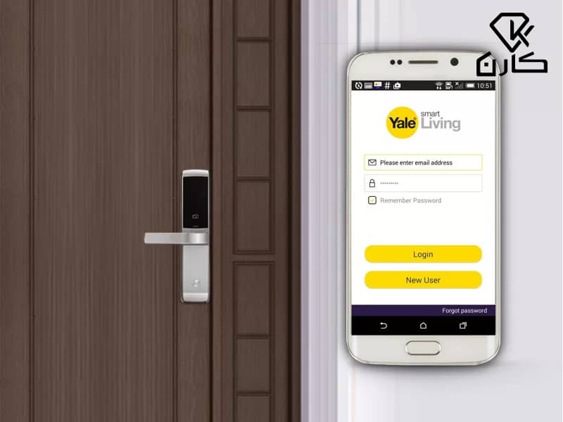 قفل دیجیتال یال در کارن