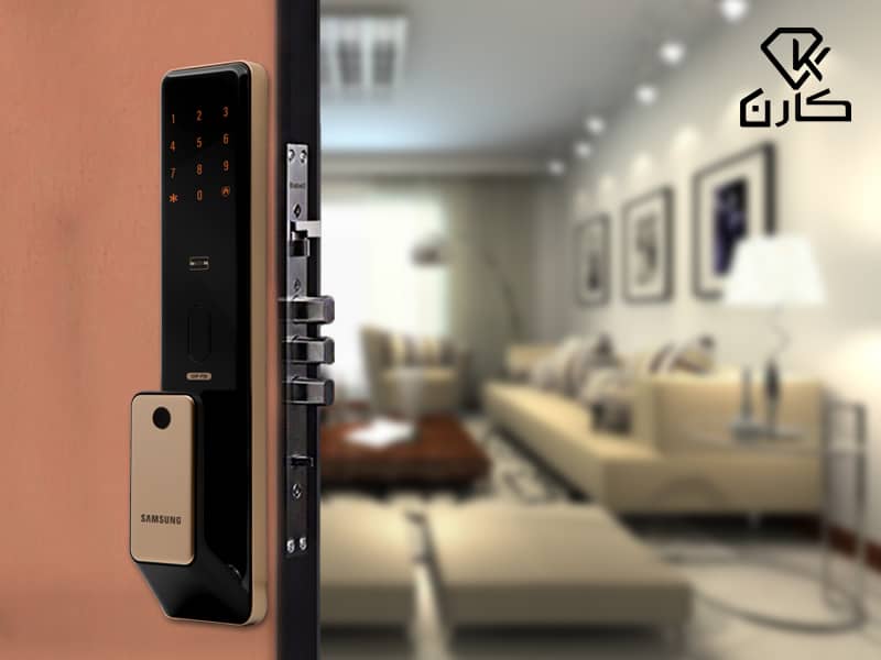 دستگیره هوشمند سامسونگ دارای دستگیره پول و پوش است.