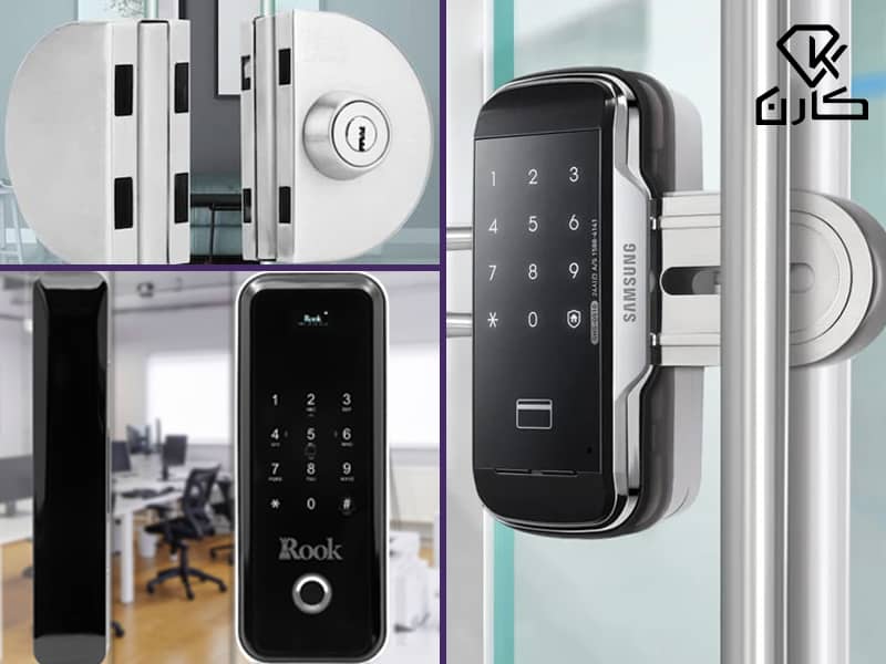 انواع قفل درب شیشهای